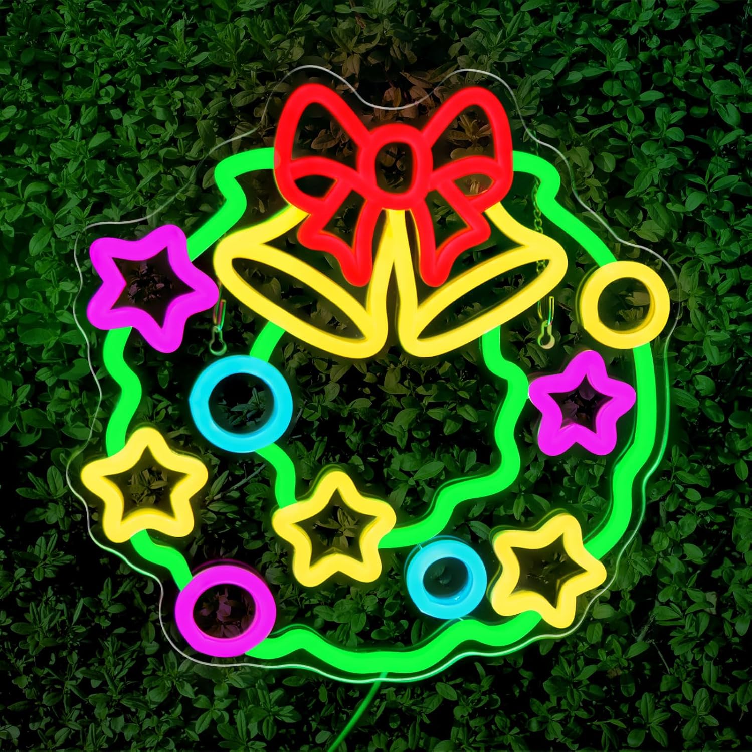 Christmas Wreaths Neon Signs