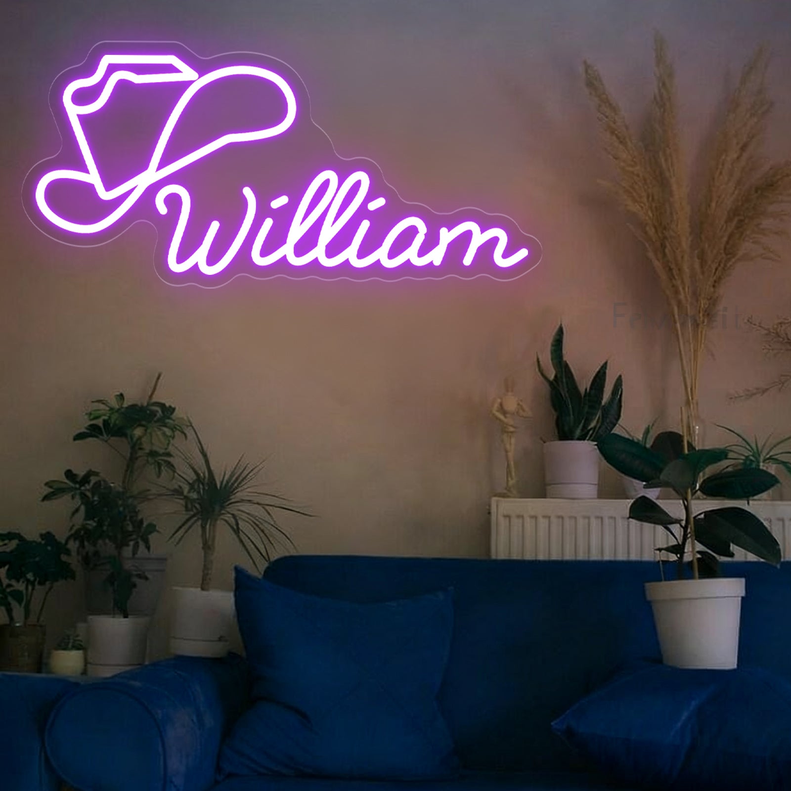 Custom Cowboy Hat Neon Sign