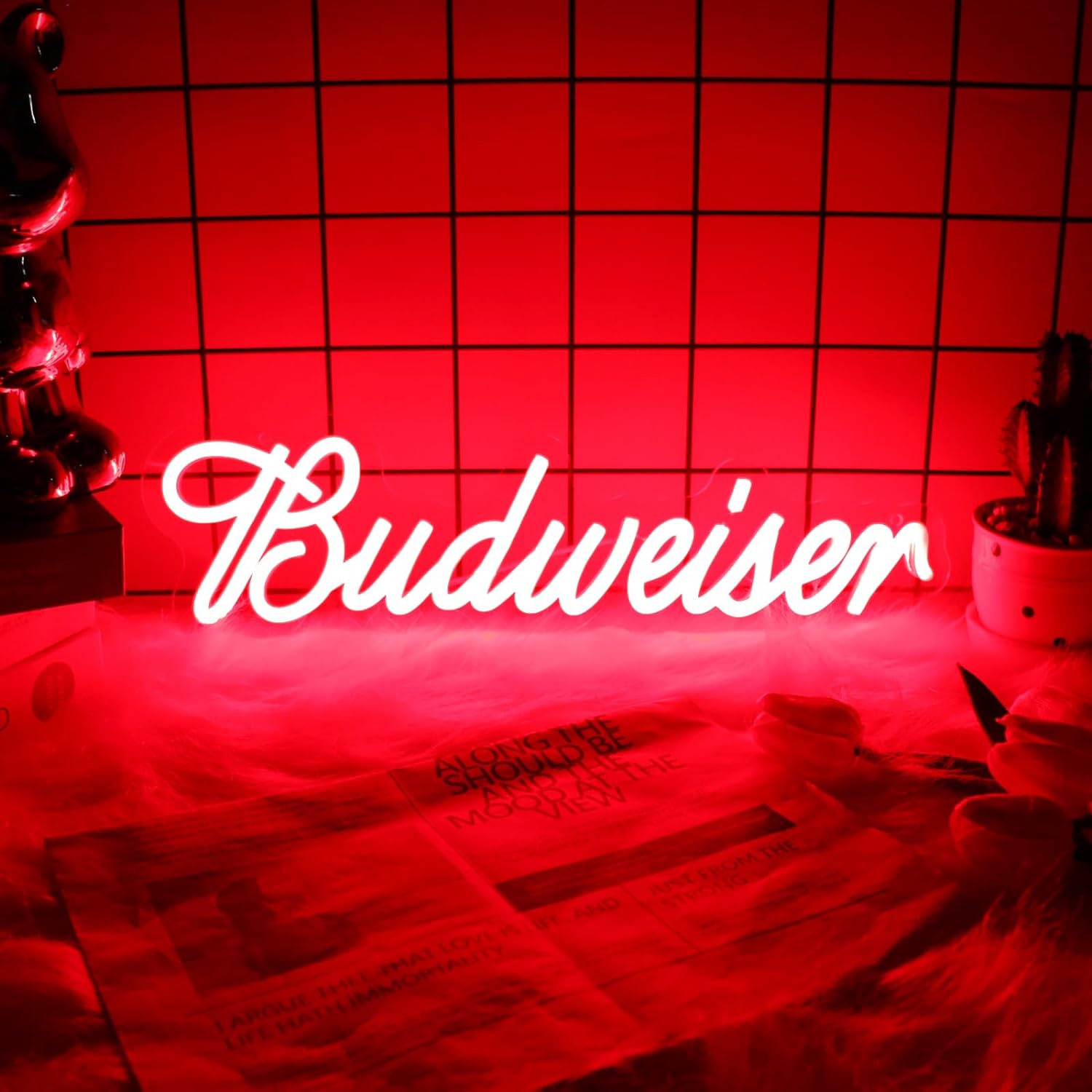 UponRay Budweiser neon light