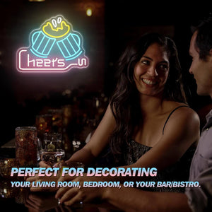UponRay Cheers LED Neon Sign