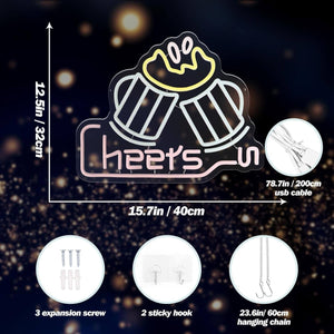 UponRay Cheers LED Neon Sign