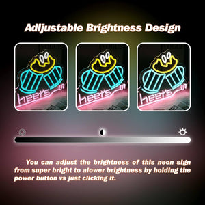 UponRay Cheers LED Neon Sign