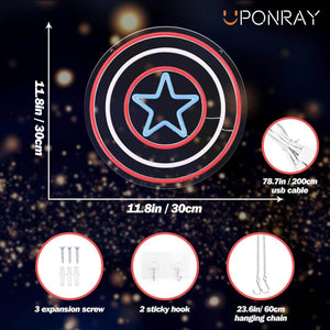 UponRay Shield Neon Sign