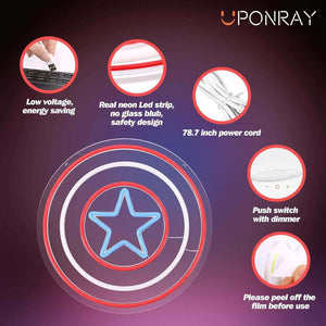 UponRay Shield Neon Sign