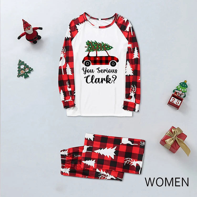 Christmas Truck Print Family Matching Pajamas Sets