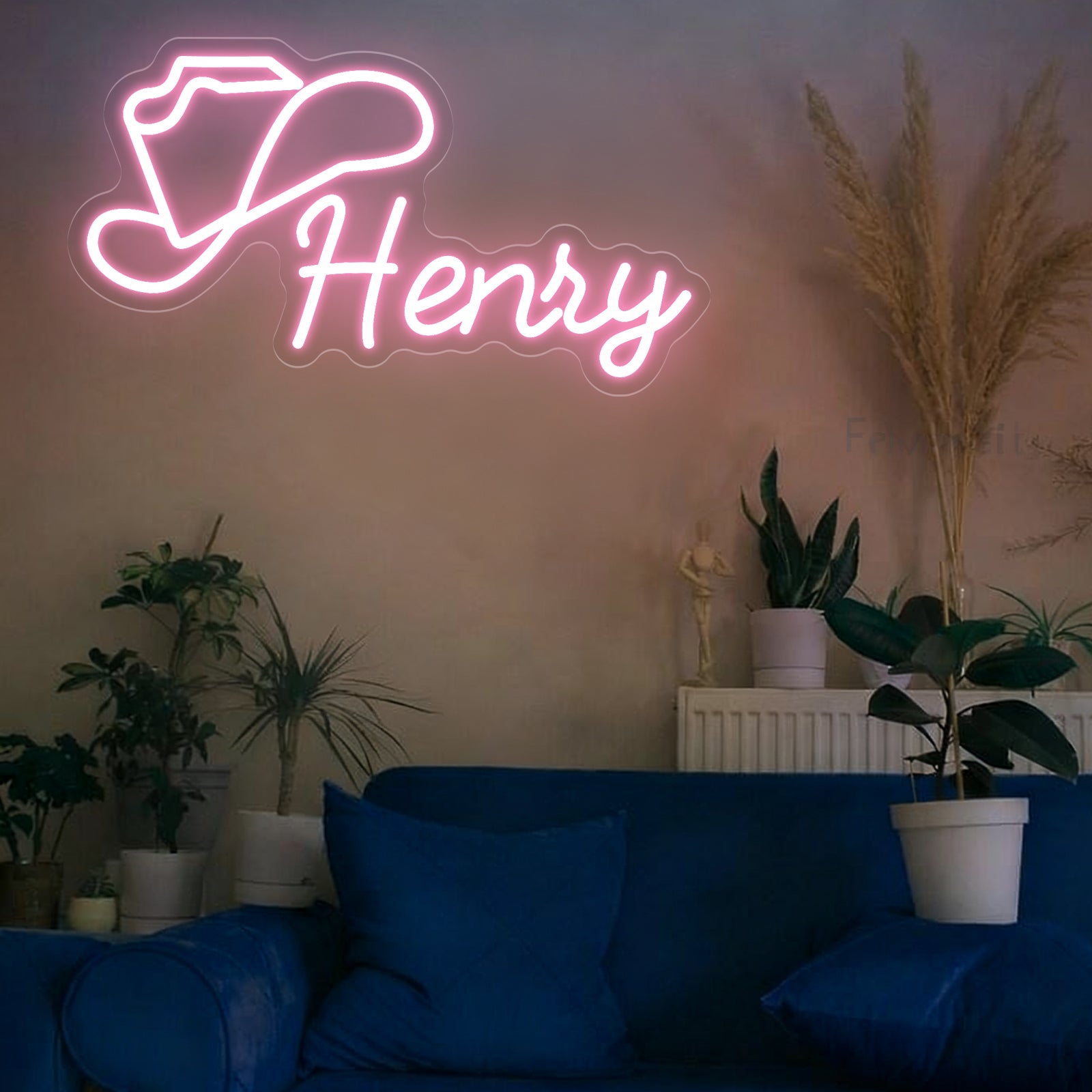 Custom Cowboy Hat Neon Sign