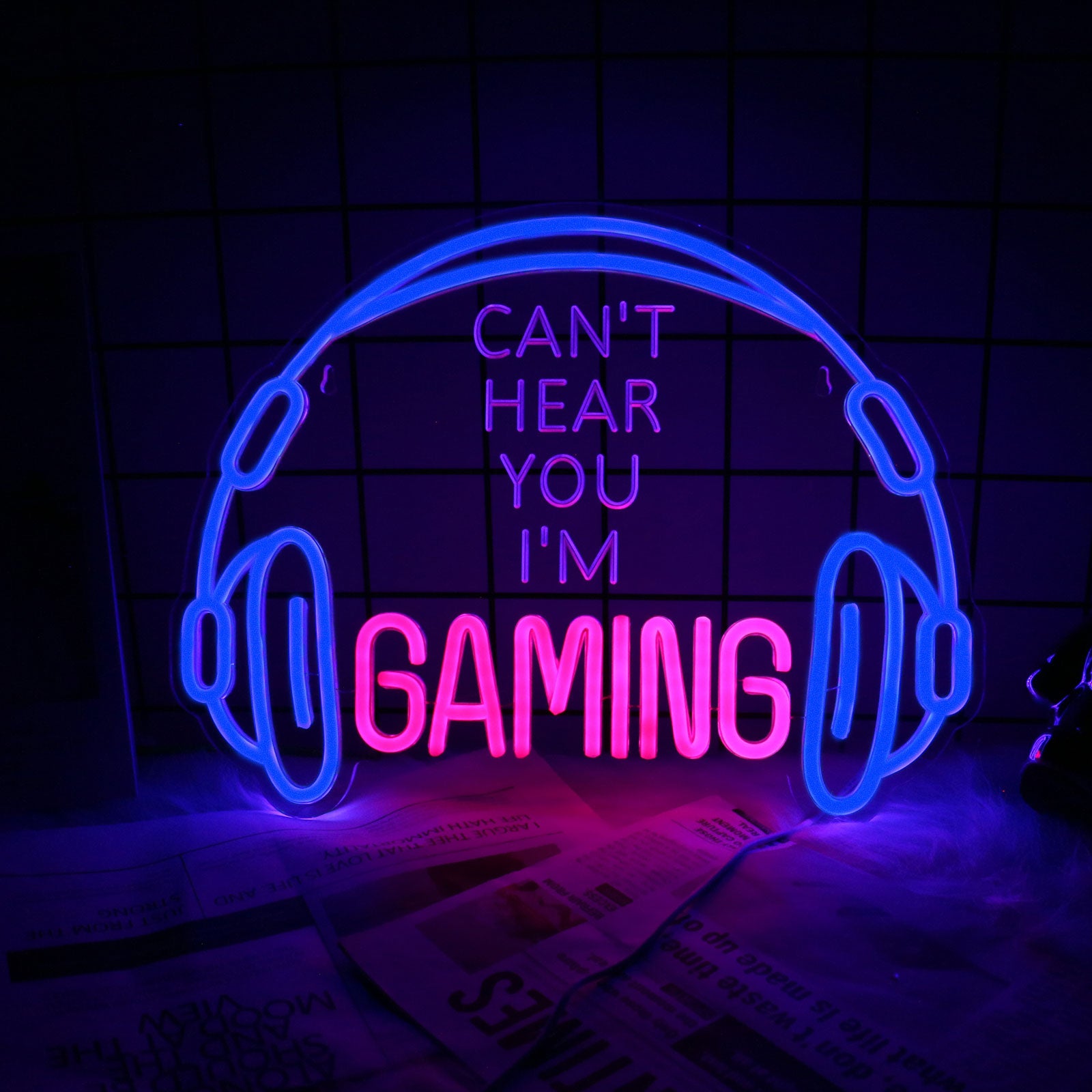 Gaming Earphones LED Neon Sign