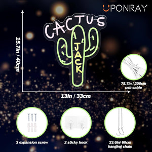 Uponray Cactus Jack Neon Sign 1