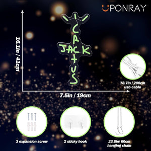 Uponray Cactus Jack Neon Sign 2
