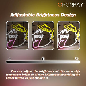Uponray King Boo Gaming Neon Sign