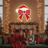 Christmas Bow LED Sign Custom Size