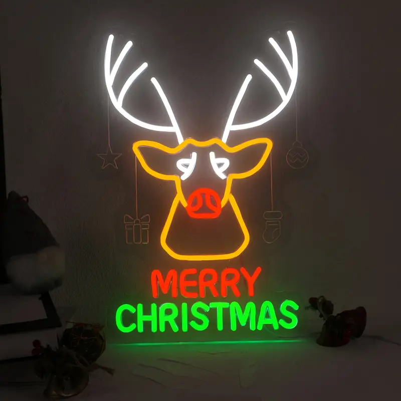 Christmas Elk LED Neon Sign