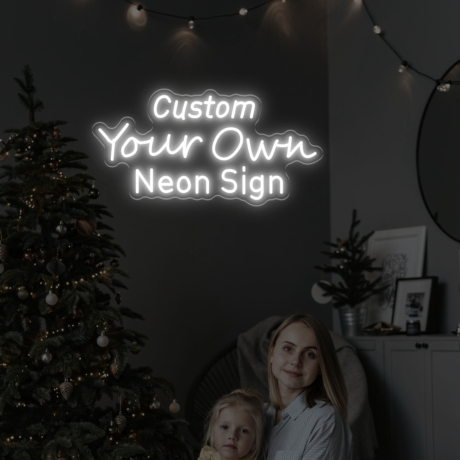 Custom Three-row LED Neon Lights