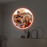 Custom Circular Photo Printed Neon Sign