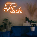 Custom Cowboy Hat Neon Sign