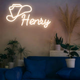 Custom Cowboy Hat Neon Sign
