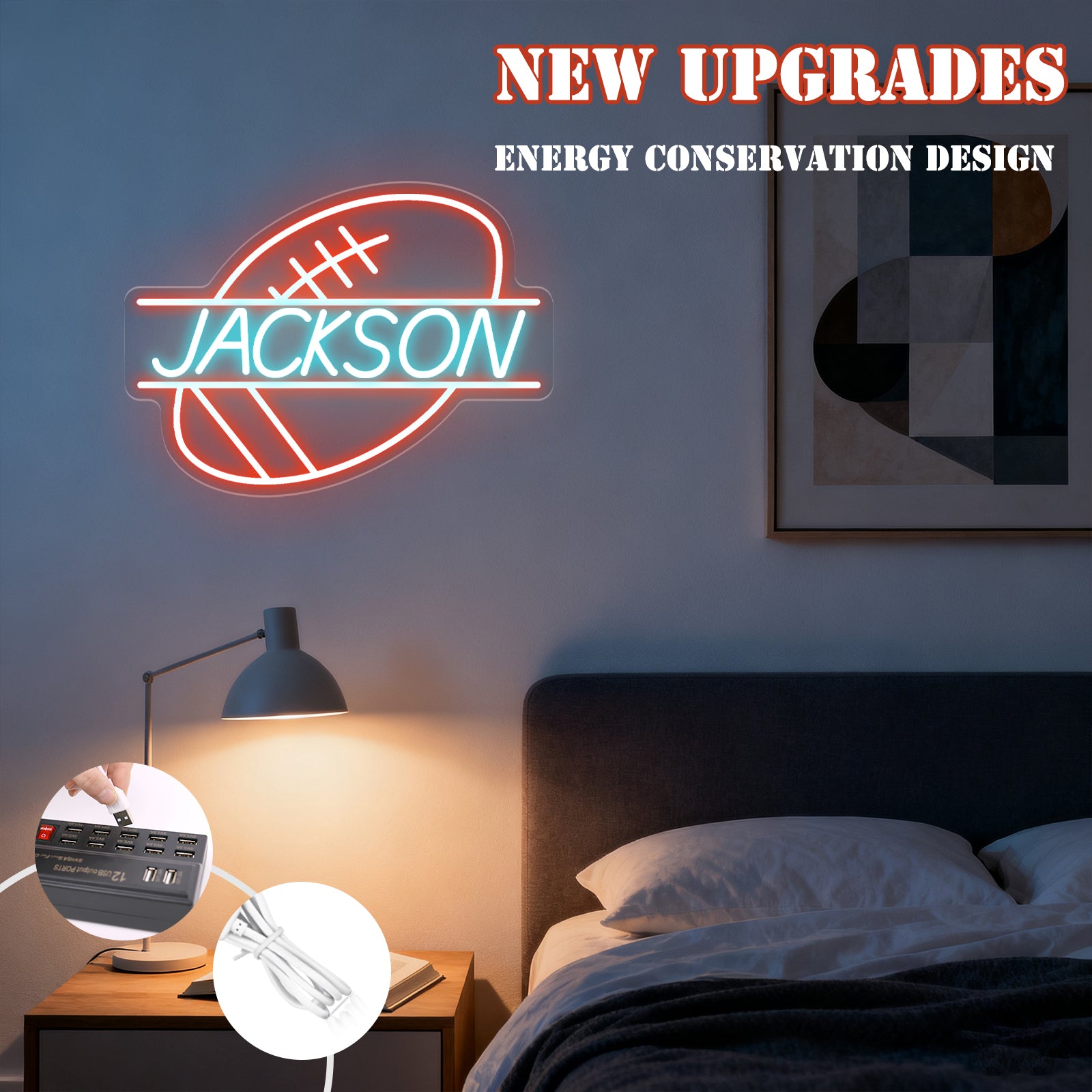 Custom Football Neon Sign