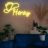 Custom Cowboy Hat Neon Sign