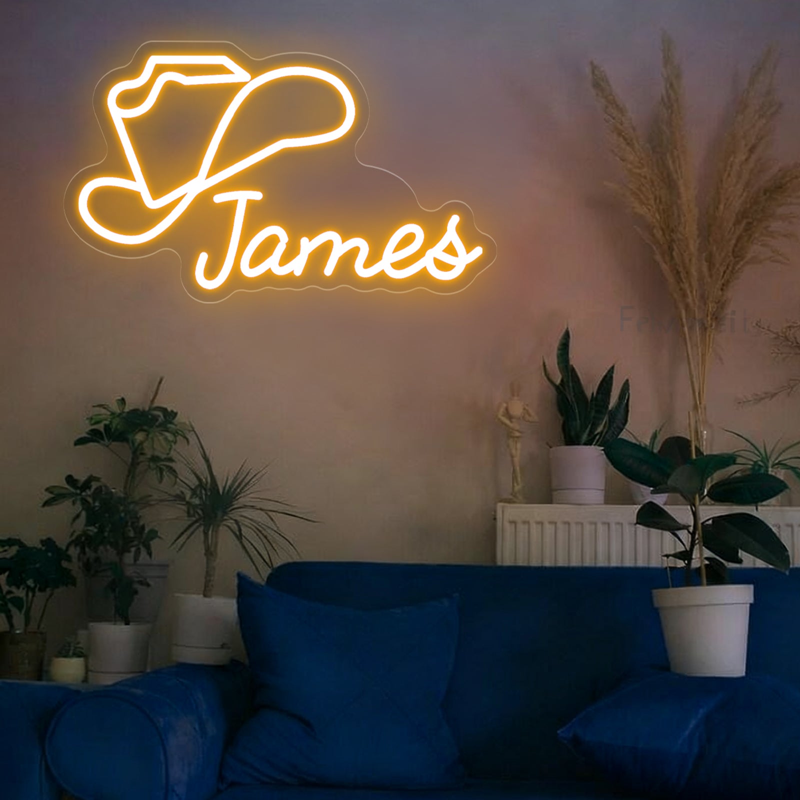 Custom Cowboy Hat Neon Sign