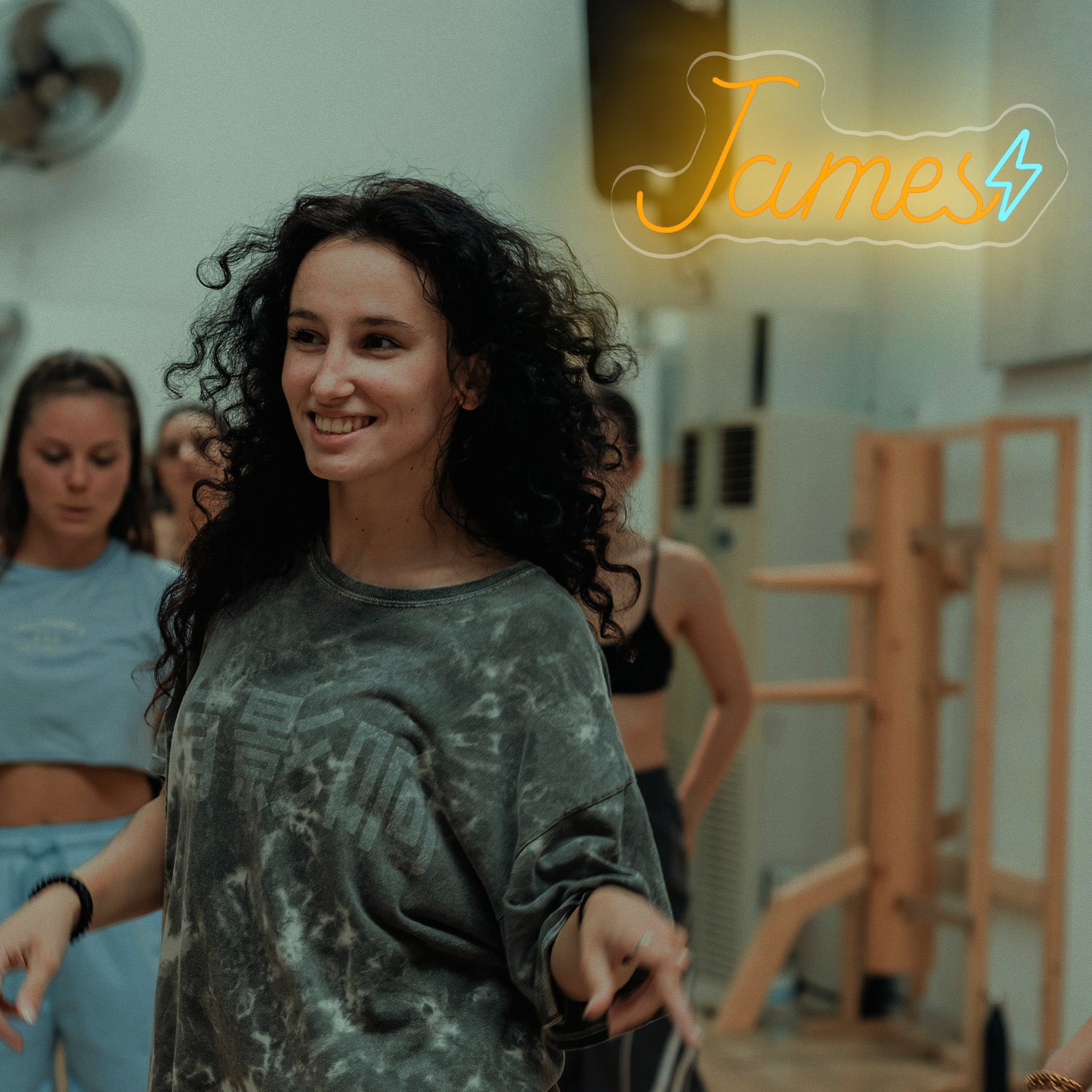 Custom Name Neon Sign with Lightning Bolt