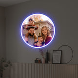 Custom Circular Photo Printed Neon Sign