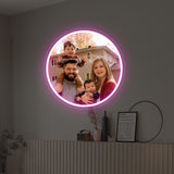 Custom Circular Photo Printed Neon Sign