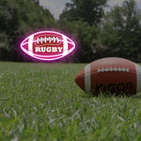 Custom Rugby Neon Sign with Text