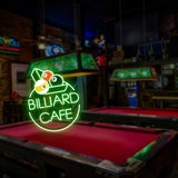 Custom Neon Sign with UV Printed Triangle Rack & Balls Design