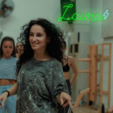 Custom Name Neon Sign with Lightning Bolt