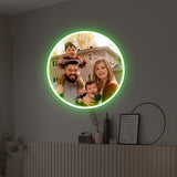 Custom Circular Photo Printed Neon Sign