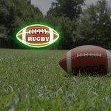 Custom Rugby Neon Sign with Text