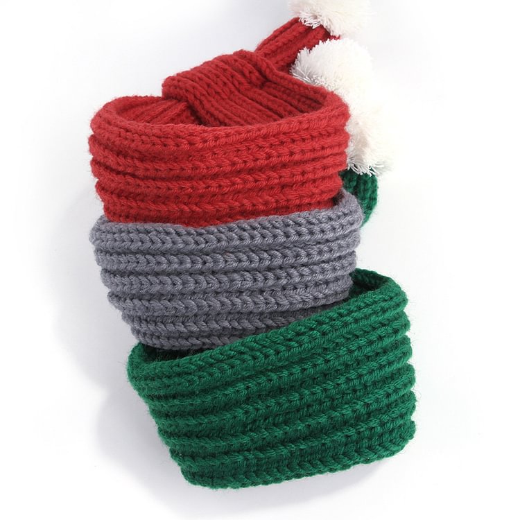 Merry Christmas Pet Knitted Scarf