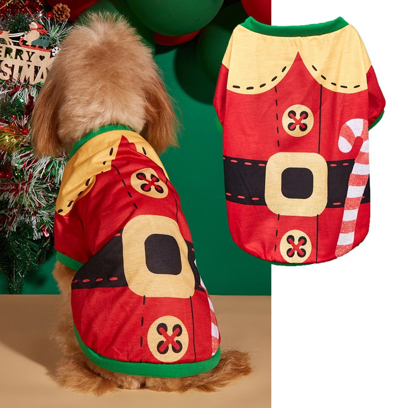 Christmas Santa Puppy Holiday T-Shirt