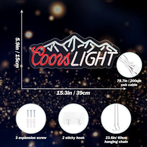 UponRay Coors Light Neon Sign