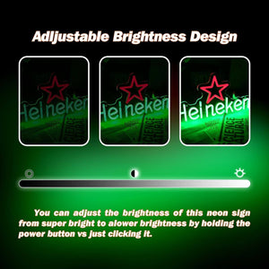 UponRay Heineken Light Neon Sign
