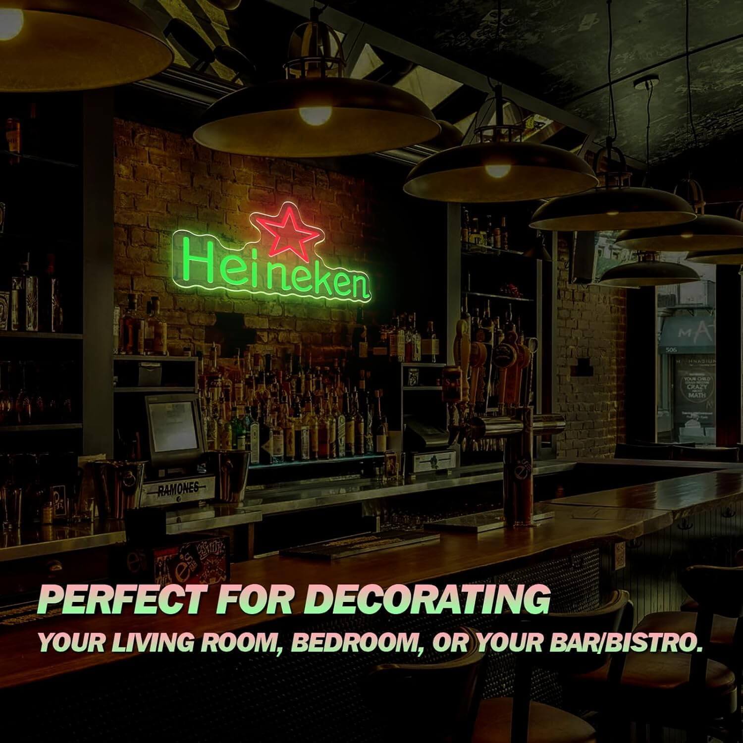 UponRay Heineken Light Neon Sign