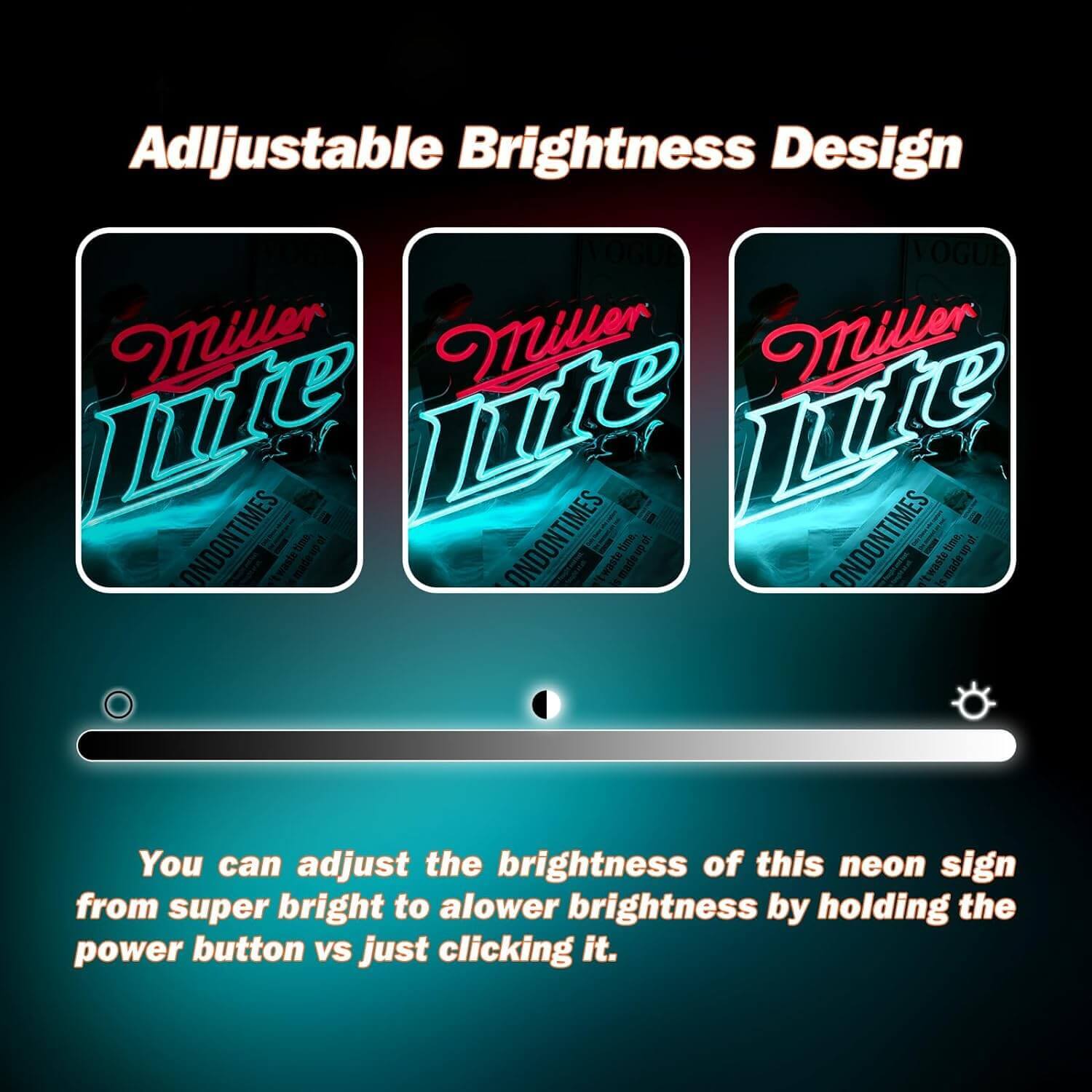 UponRay Miller Lite Light Neon Sign