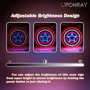 UponRay Shield Neon Sign