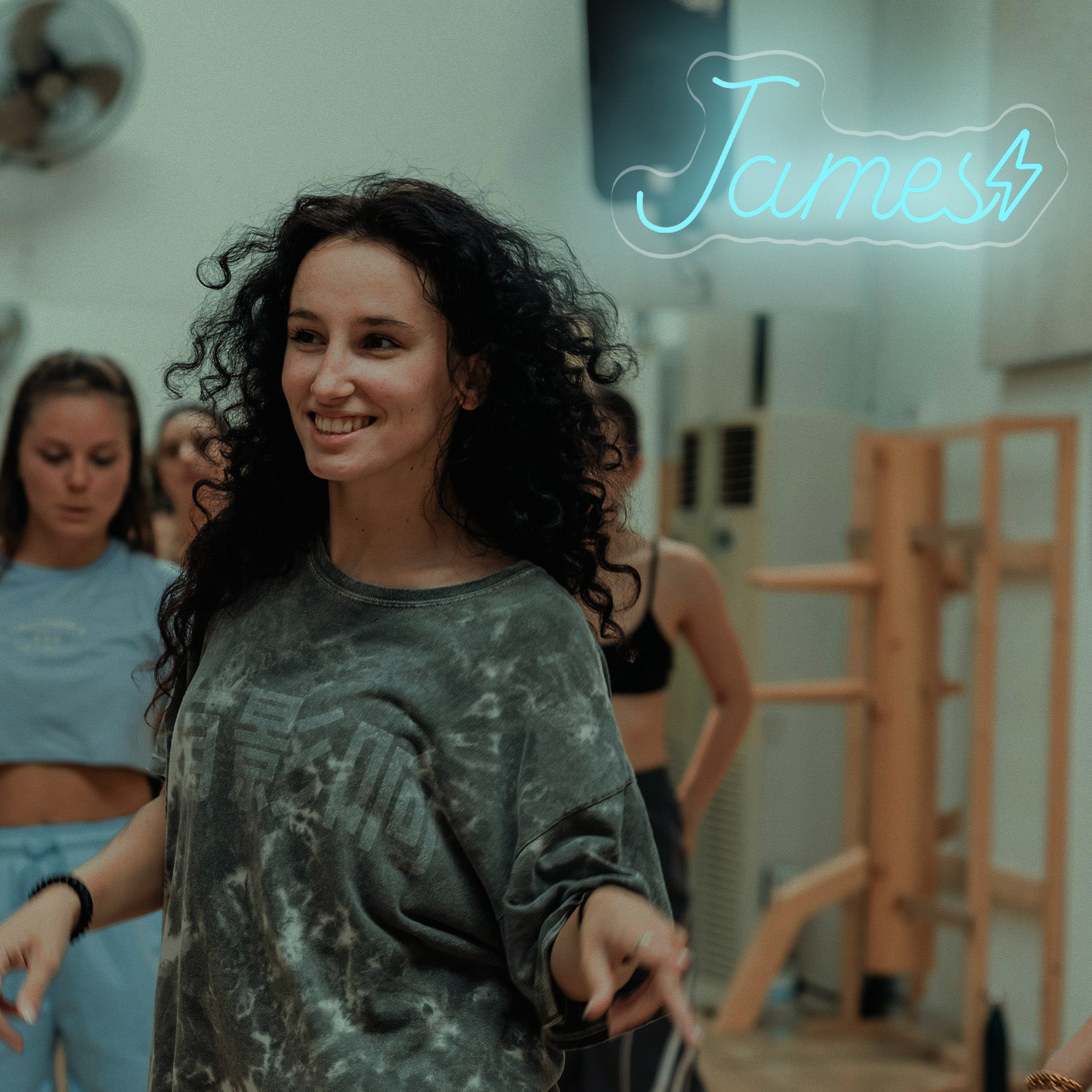 Custom Name Neon Sign with Lightning Bolt