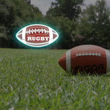 Custom Rugby Neon Sign with Text