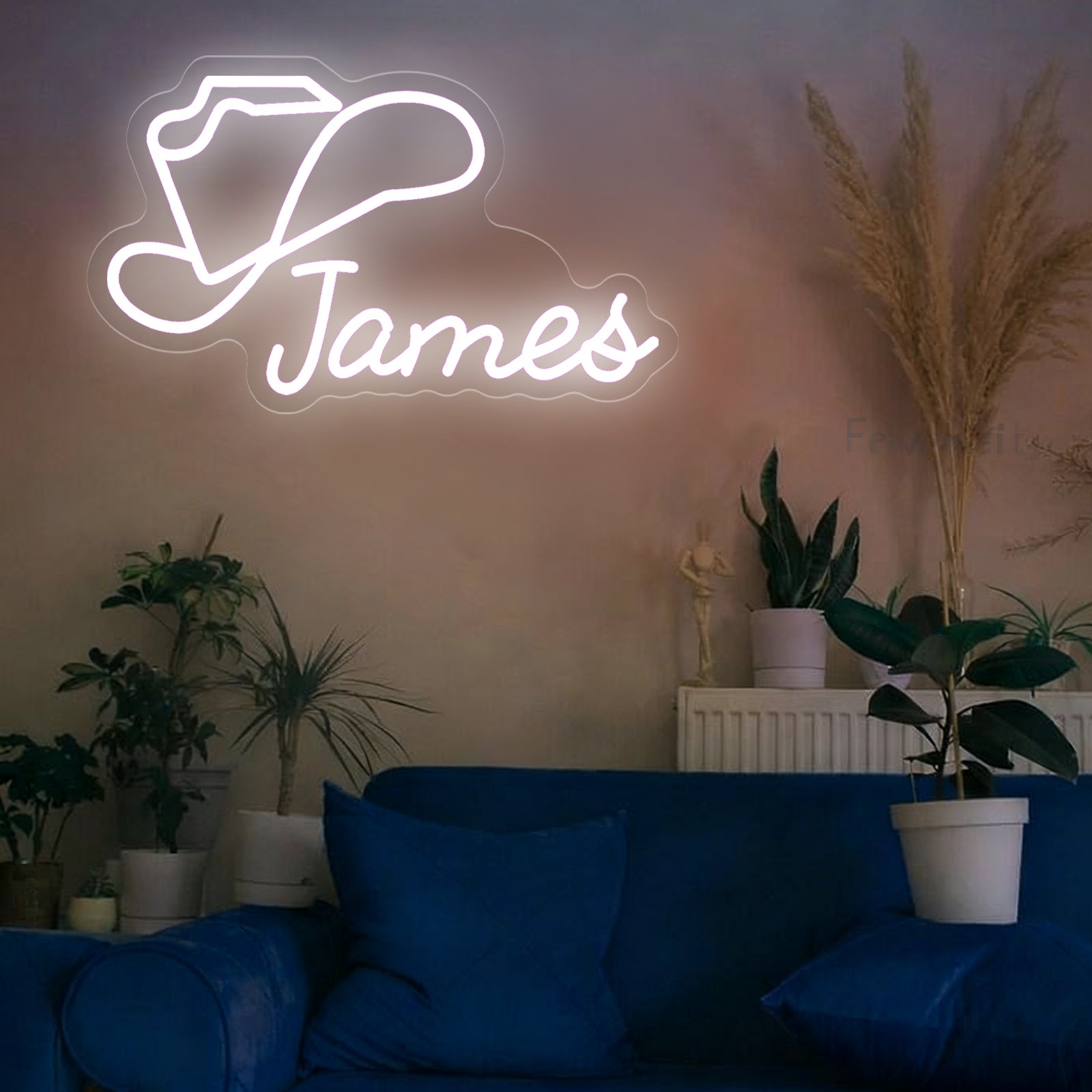 Custom Cowboy Hat Neon Sign