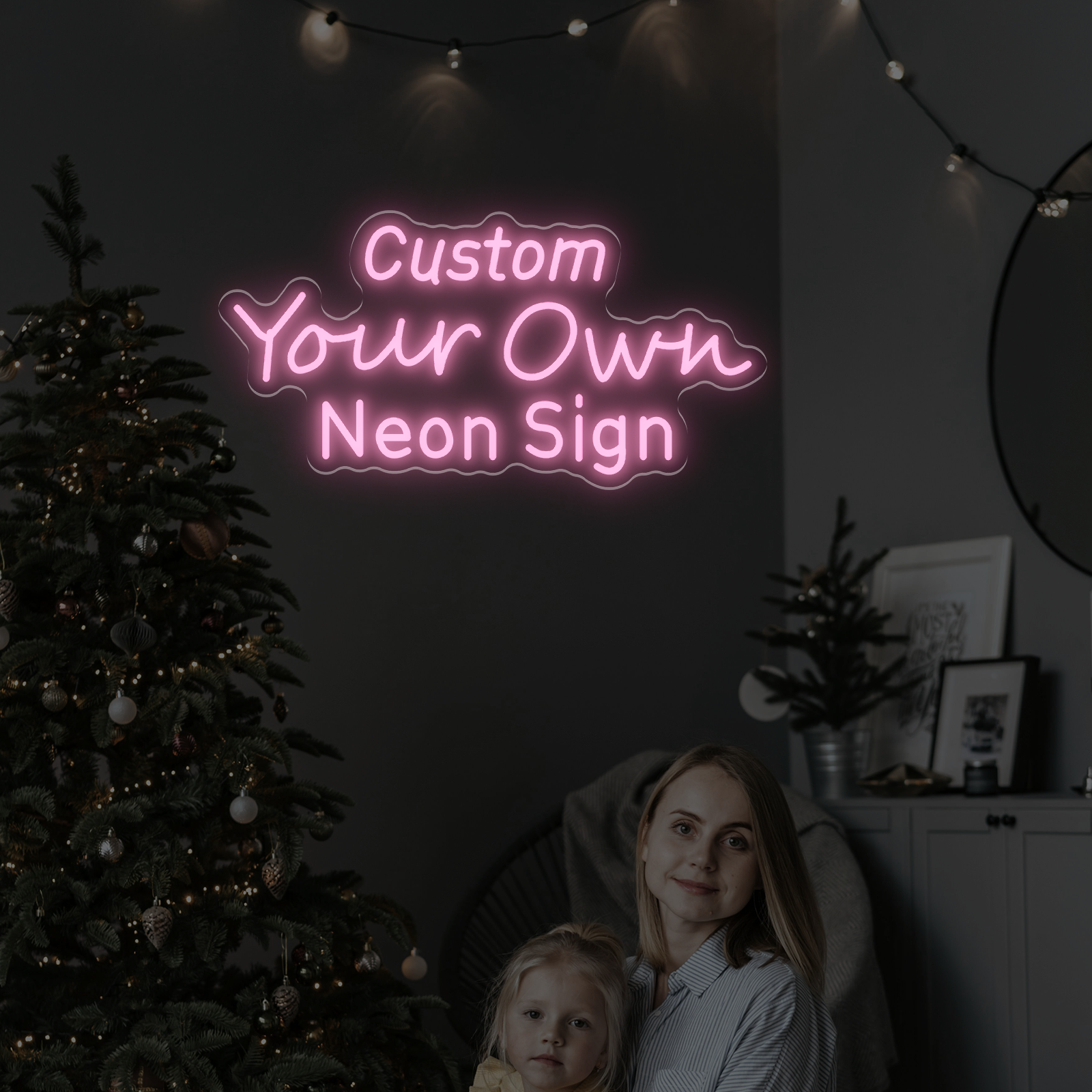 Custom Three-row LED Neon Lights