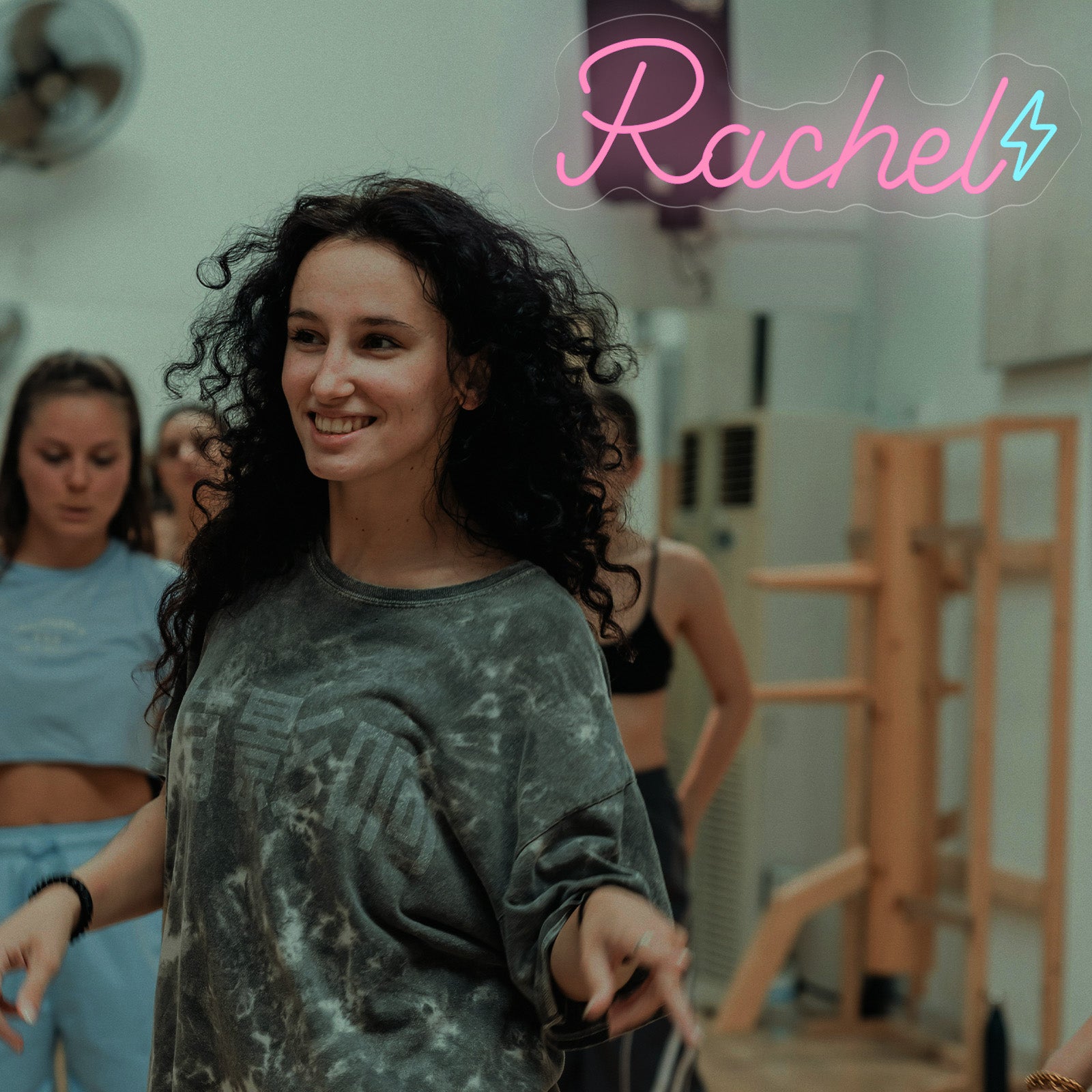 Custom Name Neon Sign with Lightning Bolt