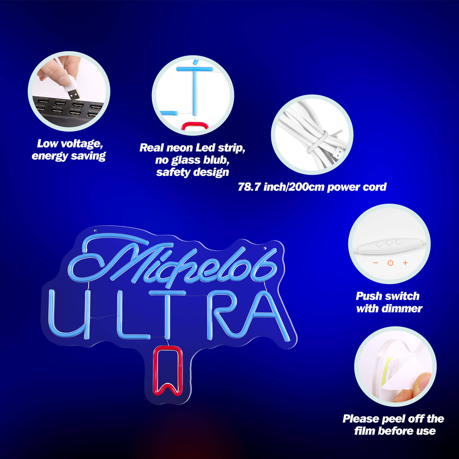 Michelob Ultra Beer Neon Sign