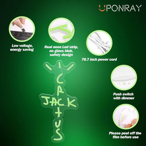 Uponray Cactus Jack Neon Sign 2