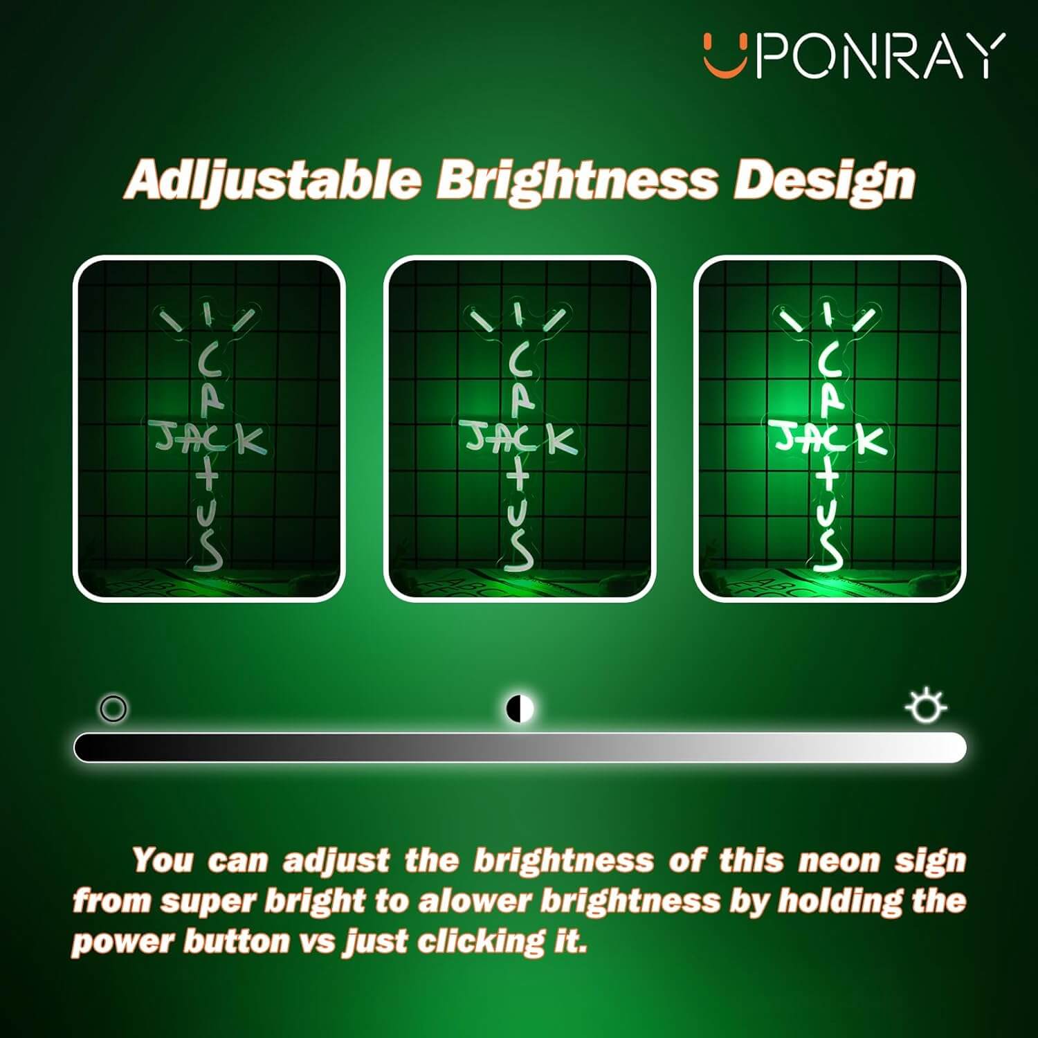 Uponray Cactus Jack Neon Sign 2