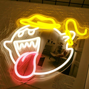 Uponray King Boo Gaming Neon Sign