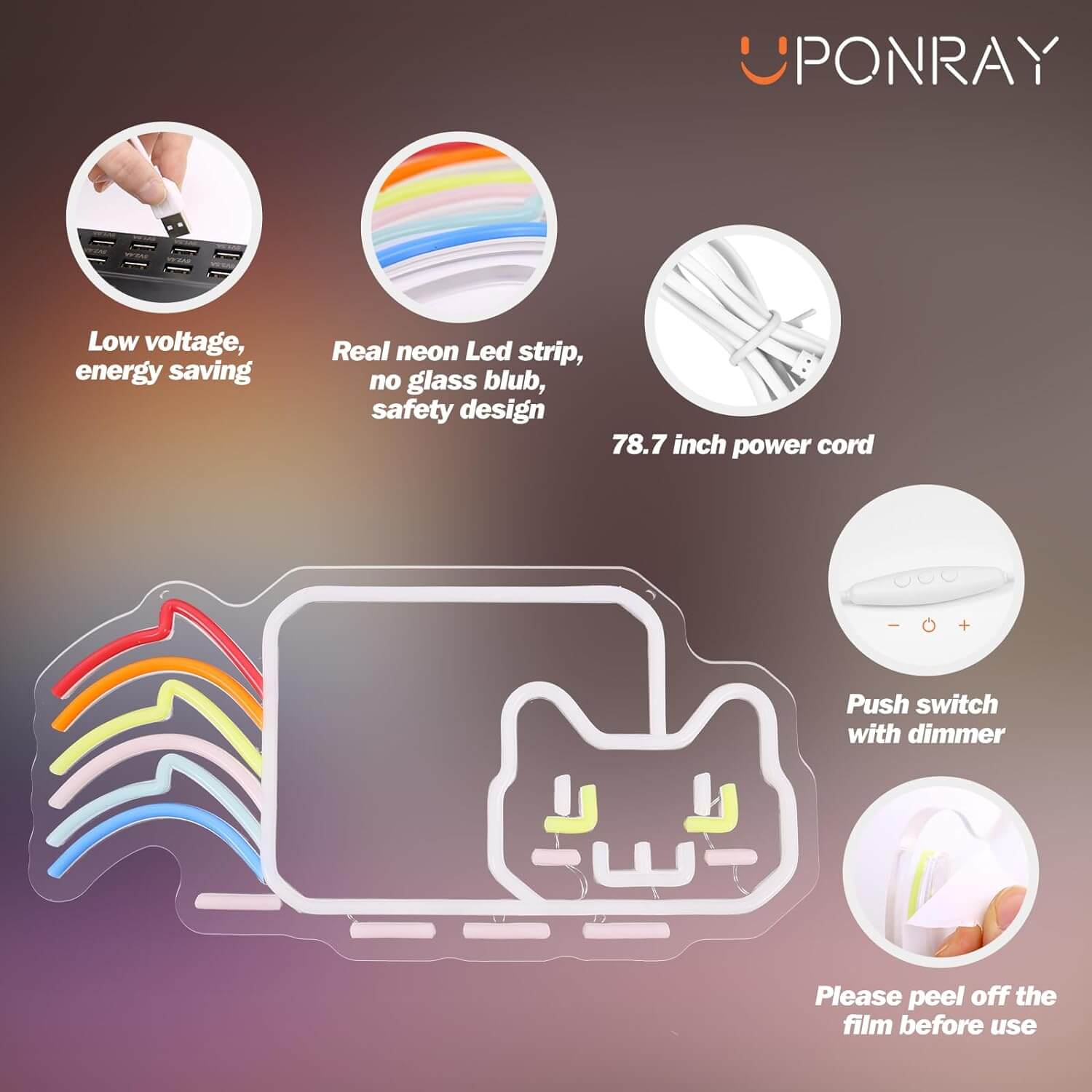 UponRay Shield Neon Sign